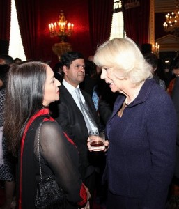 Lopa Patel is presented to HRH The Duchess of Cornwall