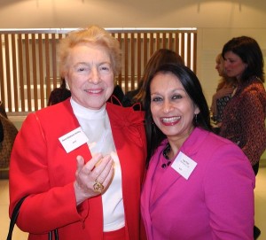 Dame Stephanie Shirley with Lopa Patel