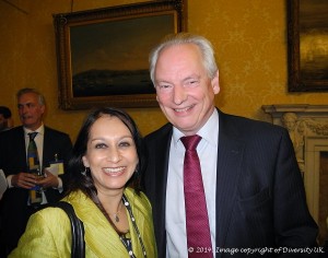 Lopa Patel MBE with The Rt Hon. Francis Maude MP