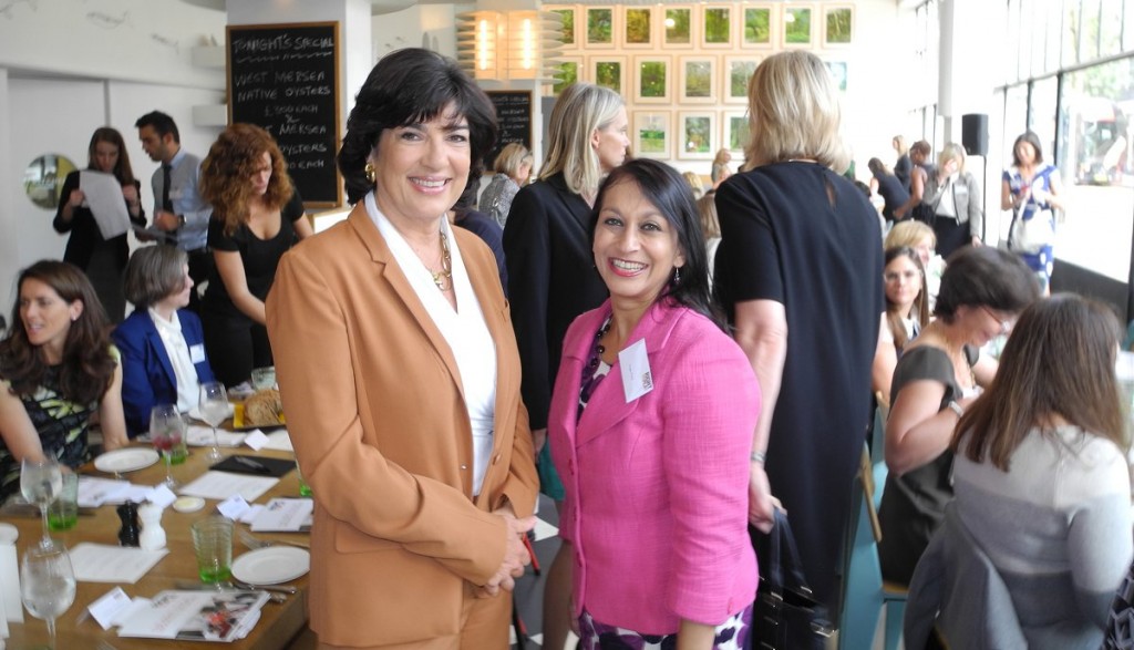 Lopa Patel with Christiane Amanpour