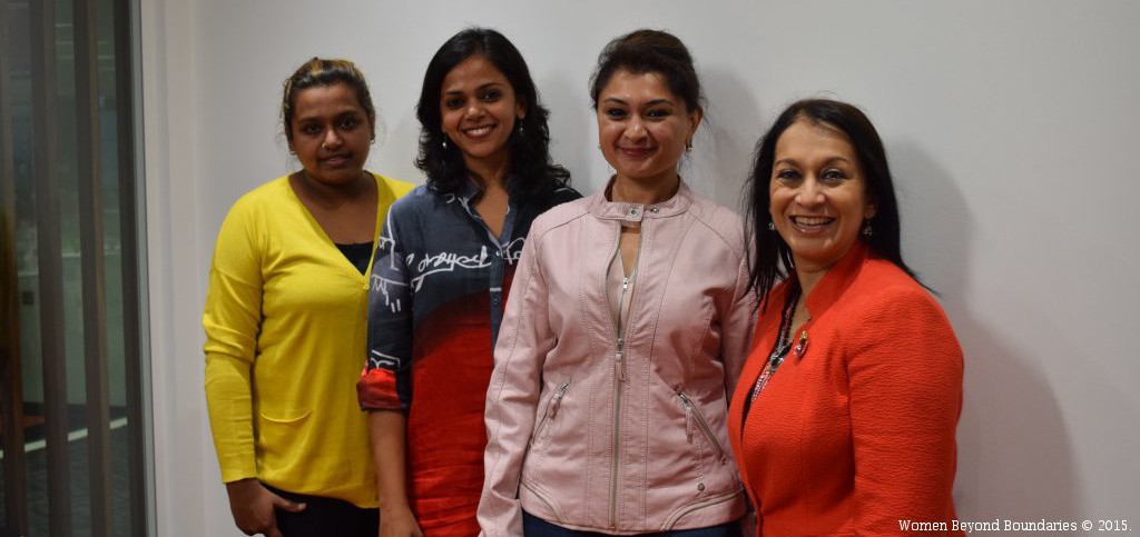 Nidhi Tiwari, Soumya Goyal and Rashmi Koppar with Lopa Patel