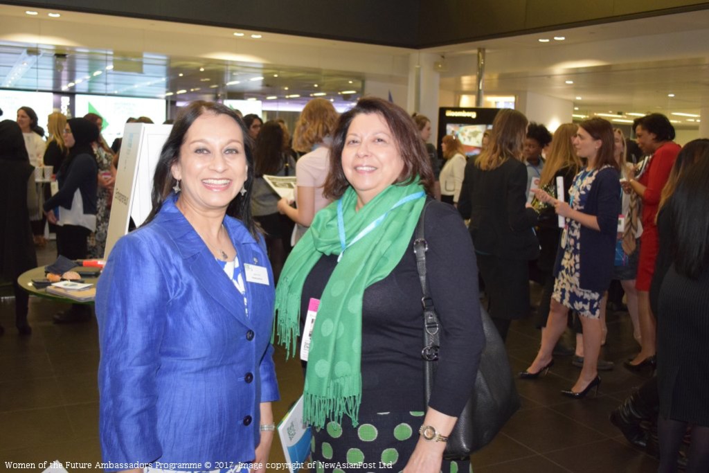 Lopa Patel with Shernaz Engineer at the Women of the Future Ambassadors Programme 2017