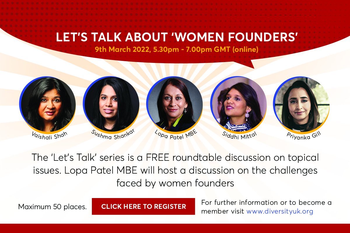 Let’s Talk About Women Founders roundtable discussion, 9 Mar 2022