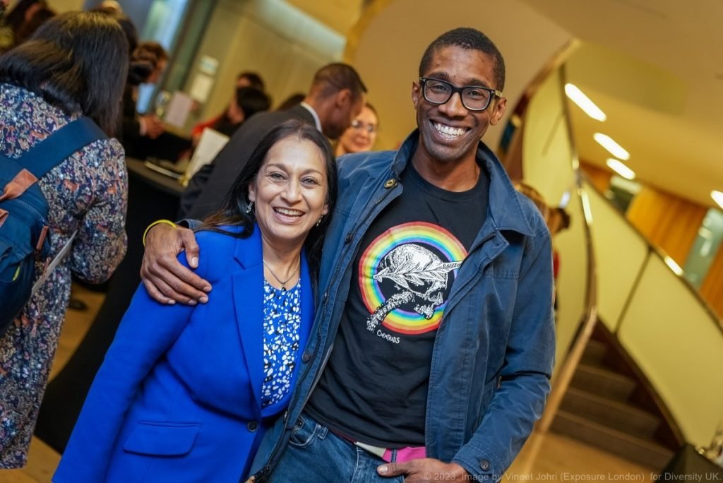 Lopa Patel MBE with Chris Jackson