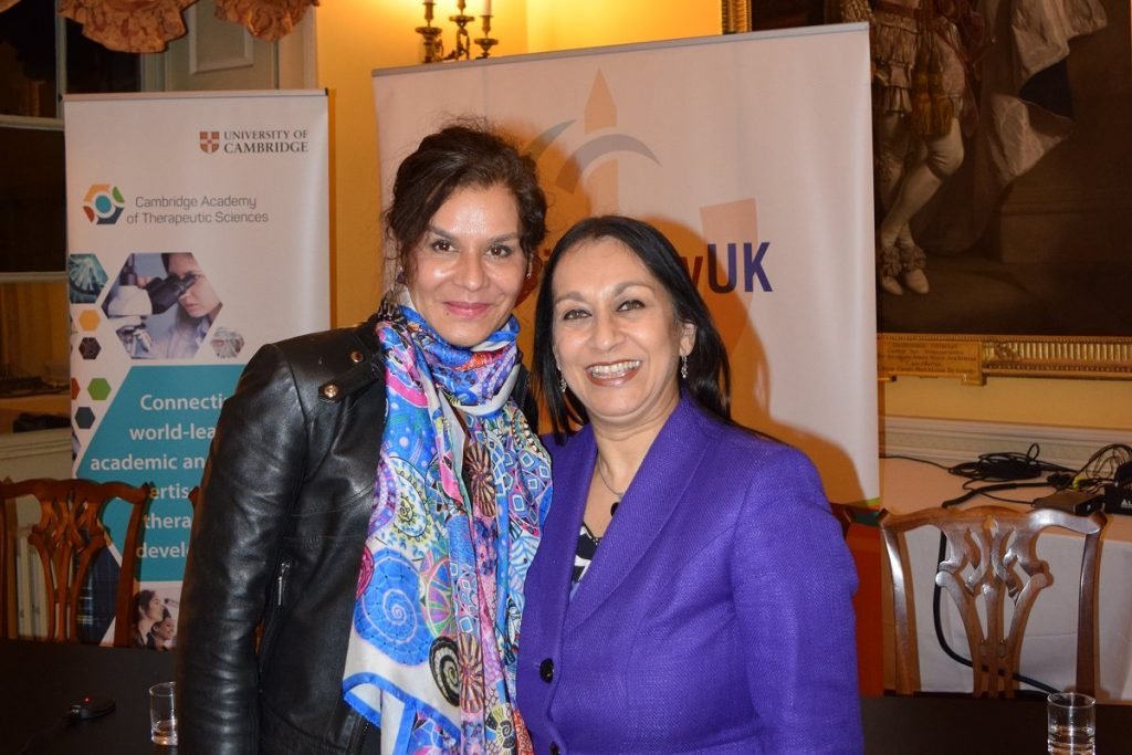 Lopa Patel MBE with Naheed Afzal of Contracts IT at the IWD 2023: Investing in Women HealthTech Founders panel debate