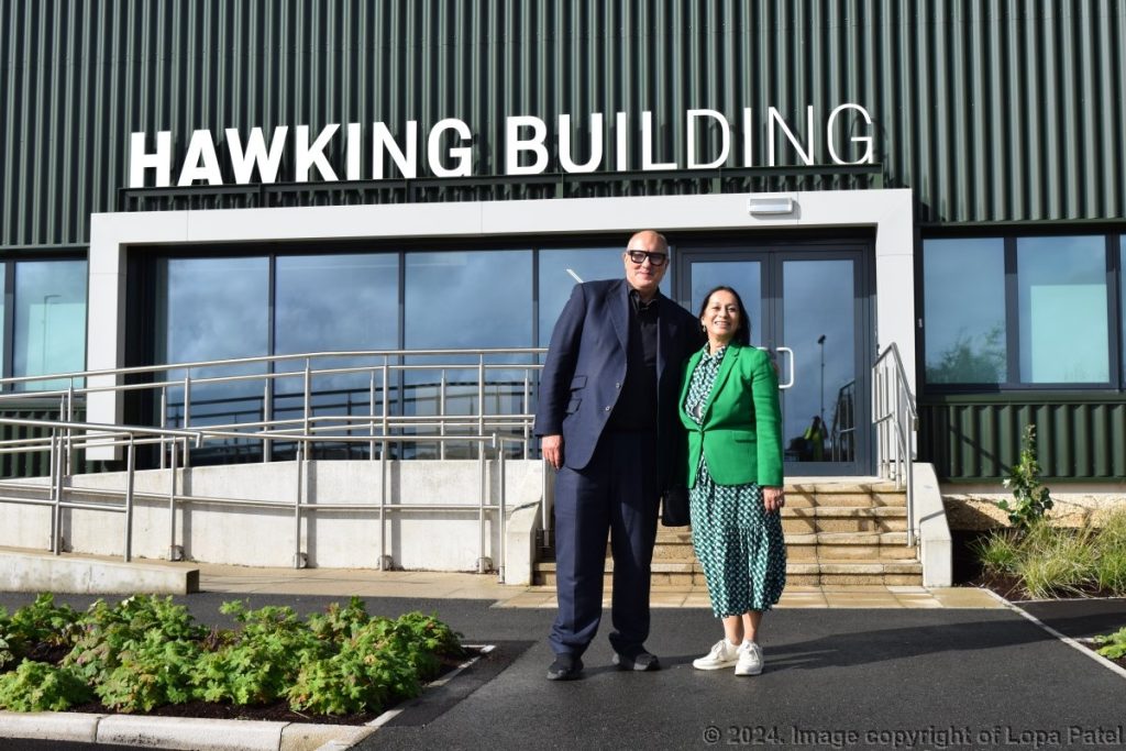 Science Museum Group opens £65m Hawking Building to public. Lopa Patel MBE pictured with Roger Highfield OBE, Science Director at the Science Museum Group.