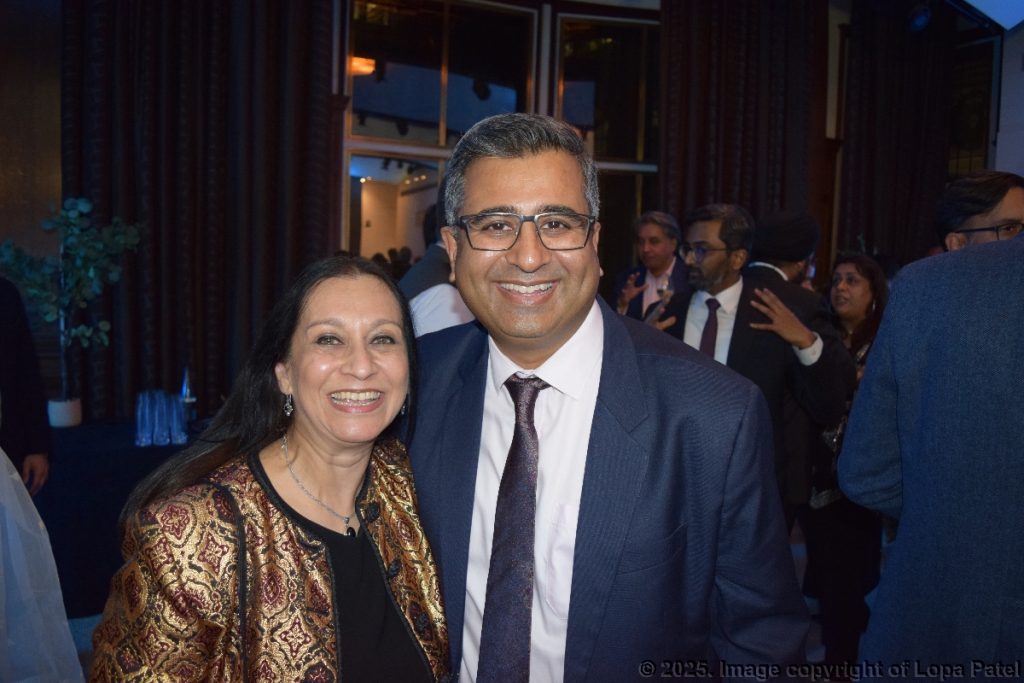 Lopa Patel MBE with Manoj Ladwa, Founder and Chairman of India Global Forum