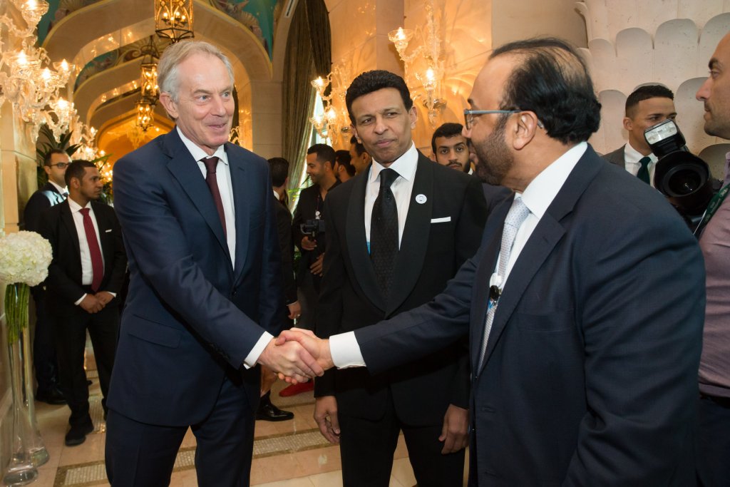 Tony Blair and Sunny Varkey at GESF 2018